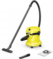 Пылесос профессиональный Karcher WD 2 V-15/4/18 (1.628-003.0) желтый/черный