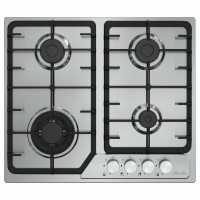 Газовая варочная панель Monsher MSG 63 Acier, нержавеющая сталь