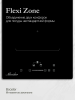 Индукционная варочная панель Monsher MHI 3011 (Модификация 2025 года), черный