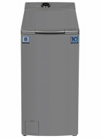 Стиральная машина с вертикальной загрузкой Midea MF100T80BS/S-RU, серебристый