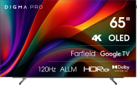Телевизор OLED Digma Pro OLED 65M, Smart TV, черный/серебристый