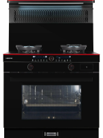 Плита комбинированная Hiberg S-FEG 92 с вытяжкой i-VM 9120, черный