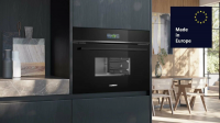Встраиваемый паровой шкаф Siemens CD714GXB1, черный