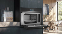 Встраиваемый паровой шкаф Siemens CD714GXB1, черный