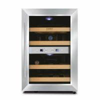 Встраиваемый винный шкаф Caso WineDuett 12, серебристый
