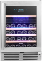 Встраиваемый винный шкаф Temptech EX60DX, нержавеющая сталь