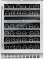 Встраиваемый винный шкаф Temptech STX60DS, нержавеющая сталь