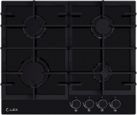 Газовая варочная панель Lex GVG 642-1 BBL, черный