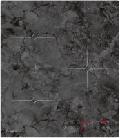 Индукционная варочная панель Lex EVI 430 F DS, мрамор