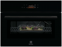 Духовой шкаф компактный электрический с СВЧ Electrolux LVL8E09Z, термощуп, черный (Польша)
