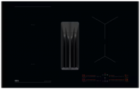Варочная панель индукционная с вытяжкой AEG NCH84B03AB, черный (Германия)