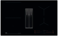 Варочная панель индукционная с вытяжкой AEG TH84CB03CB, черный (Германия)