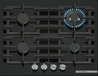 Варочная поверхность газовая Bosch PPH6A6I40O, черный/закаленное стекло