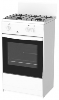 Газовая плита DARINA 1AS GM521, 2 конфорки, белая, эмалированная сталь