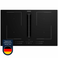 Индукционная варочная панель со встроенной вытяжкой Grundig GIEH 834480 P, черный