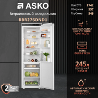 Встраиваемый холодильник Asko RBR276DND1