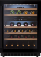 Встраиваемый винный шкаф Lex LWD6046BL dual zone, черный