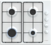 Варочная поверхность газовая Bosch PBP6C2K80O, белый/эмаль