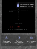 Индукционная варочная панель Zigmund & Shtain CI 60.3 B, черный