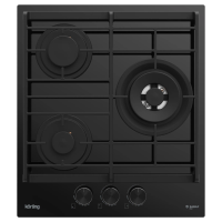 Варочная поверхность газовая Korting HGG 4955 CTN, черный/закаленное стекло