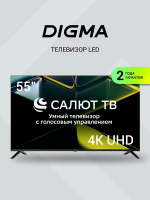 Телевизор Digma DM-LED55UBB40, черный