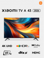 Телевизор Xiaomi TV A 43 2026 ELA5886RU (L43MB-AURU) Android TV, 4K, черный