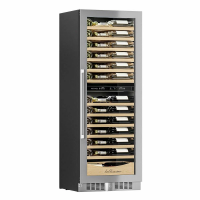 Винный шкаф Meyvel MV95-KST2 (Slim), серебристый