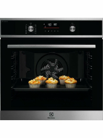 Духовой шкаф с паром Electrolux EOD6P66WX SteamBake, пиролиз, черный (Италия)