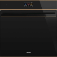 Духовой шкаф электрический с СВЧ Smeg SO6604M2PNR, черный