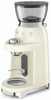 Кофемолка Smeg CGF03CREU, количество степеней помола 15, кремовый