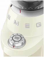 Кофемолка Smeg CGF03CREU, количество степеней помола 15, кремовый