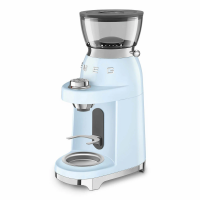 Кофемолка Smeg CGF03PBEU, регулировка степени помола, пастельный голубой