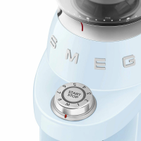 Кофемолка Smeg CGF03PBEU, регулировка степени помола, пастельный голубой