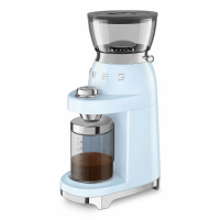 Кофемолка Smeg CGF03PBEU, регулировка степени помола, пастельный голубой