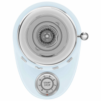 Кофемолка Smeg CGF03PBEU, регулировка степени помола, пастельный голубой