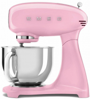 Миксер планетарный Smeg Style 50's SMF05PKEU, литой алюминиевый корпус, розовый