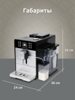 Кофемашина Evelux EACM 1028 S Asti, серебристый