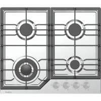 Варочная панель газовая Evelux HEG 638 X, нержавеющая сталь