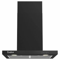 Вытяжка Т-образная Evelux Ingrid 60 B, ширина 60 см, производительность 750 м3/ч, 3 скорости, черный