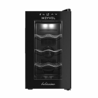 Винный шкаф Meyvel MV08-TB1, черный