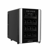 Винный шкаф Meyvel MV12-BSF1 (easy), черный/серебристый