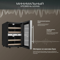 Винный шкаф Meyvel MV12-SF2 (easy), черный