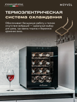 Винный шкаф Meyvel MV12-TBF1, черный
