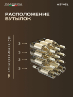 Винный шкаф Meyvel MV12-TBF1, черный