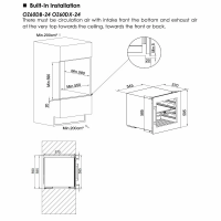 Винный шкаф Temptech OZ60DX-24, серебристый
