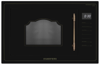 Встраиваемая микроволновая печь MEFERI MMO6025BK RETRO, черный