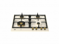 Газовая варочная панель Bertazzoni P604LHERAG Heritage, слоновая кость, золотой