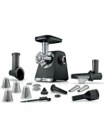Мясорубка Bosch MFWS660B, черный, 2100 Вт, 3.5 кг/мин, реверс, защита от перегрузки, насадки - 7