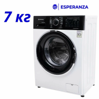 Стиральная машина Esperanza WMF 712 IBD11, 7 кг, прямой привод, инвертор, белый