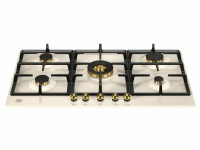 Варочная панель газовая Bertazzoni P905CHERAG Heritage, слоновая кость, золотой